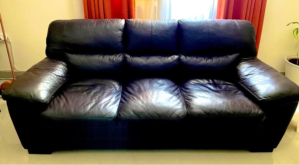 Leather Sofa, 3-Seater - 2
