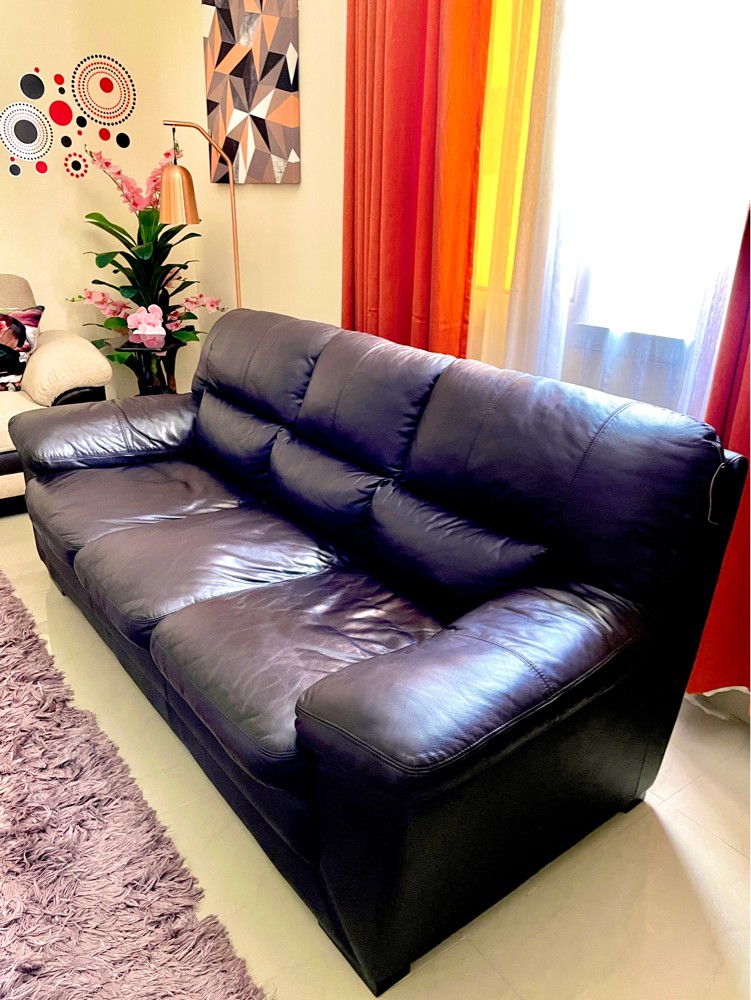 Leather Sofa, 3-Seater - 1