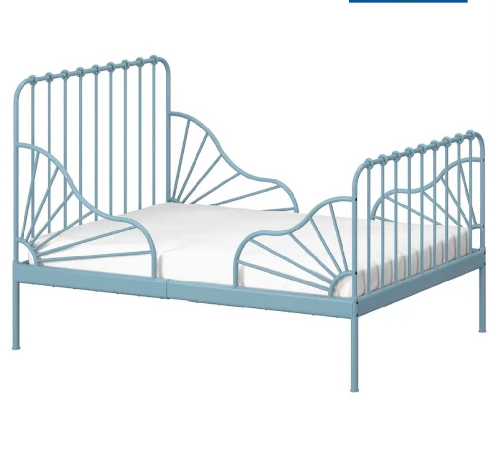 IKEA extendable bed, blue - 1