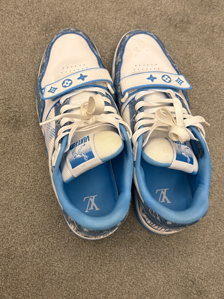 lv light blue shoes - 3