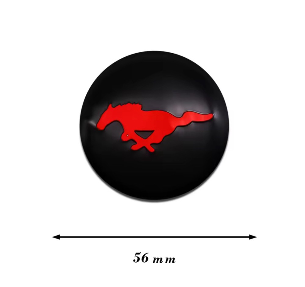 Mustang wheel center hub caps - 1