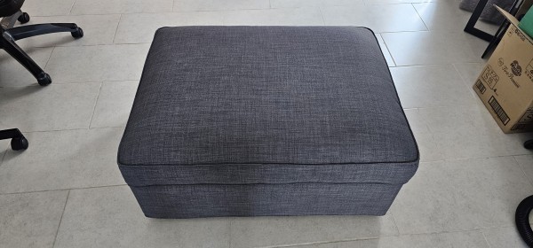 Ottoman Grey with storage - 1