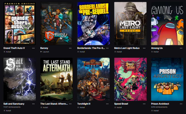 Gaming account  300+games - 2