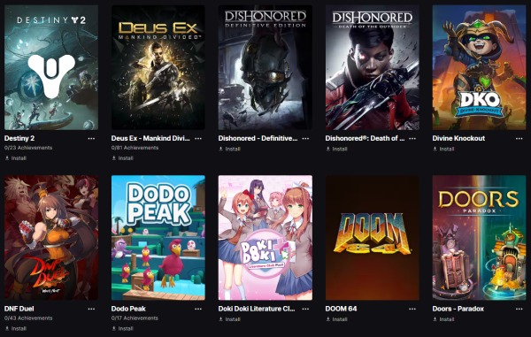 Gaming account  300+games - 4