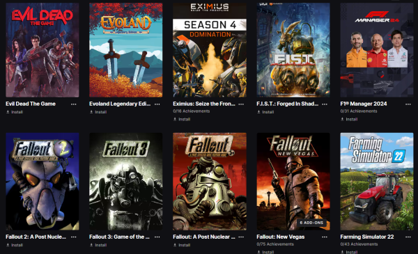 Gaming account  300+games - 6