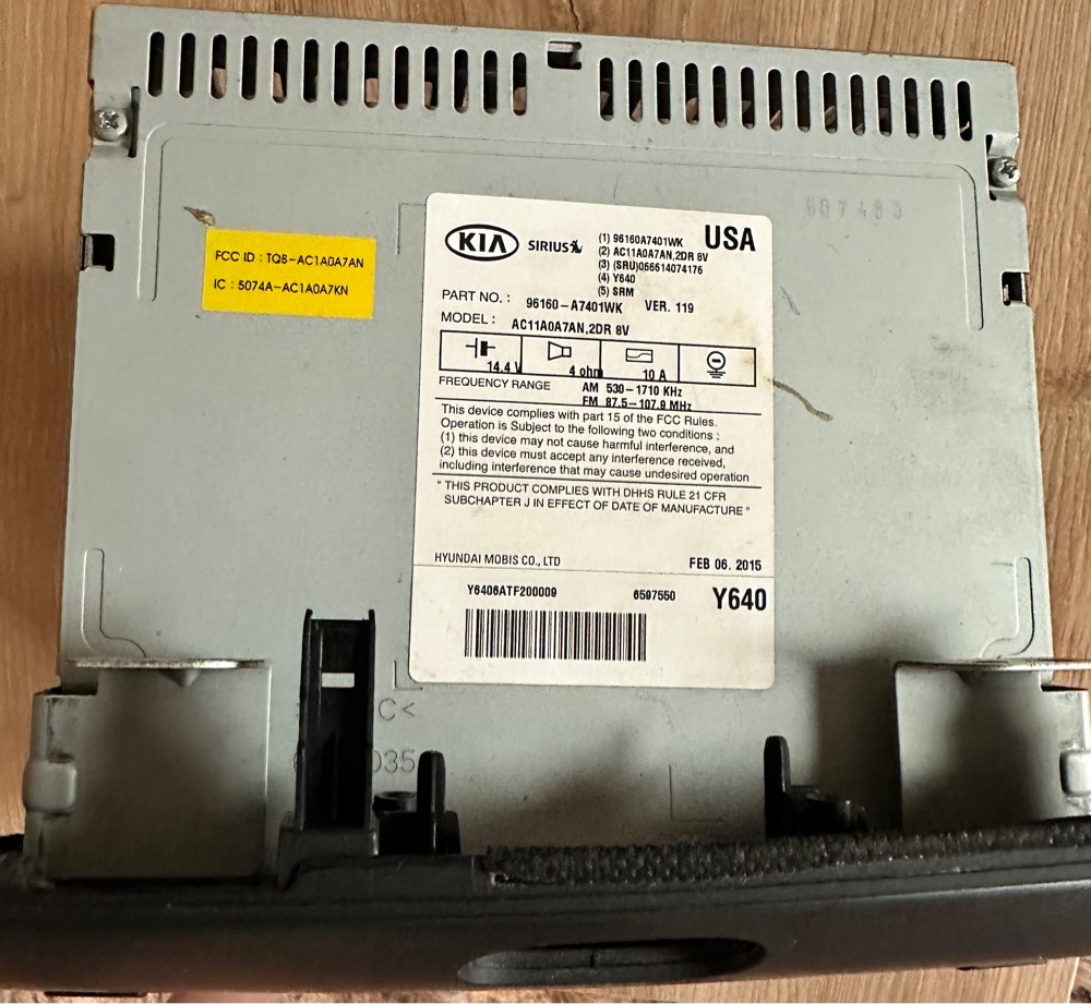 kia cerato radio cassette ori - 2