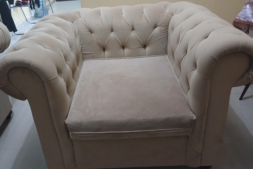 Living room sofa set with pillows - 5