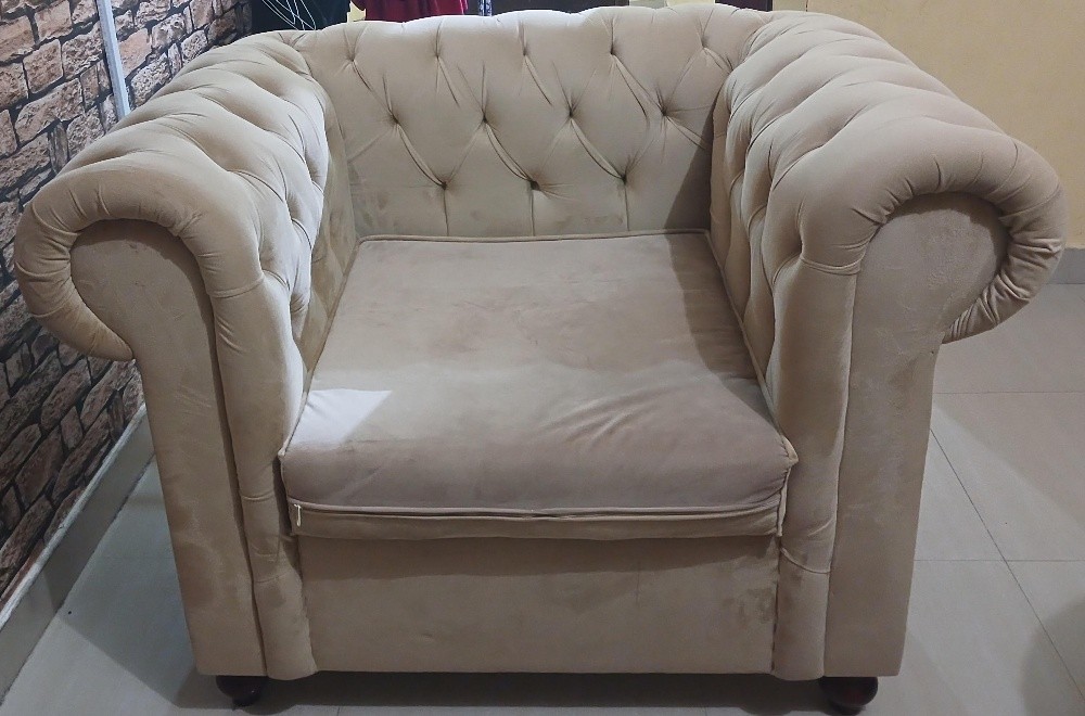 Living room sofa set with pillows - 4