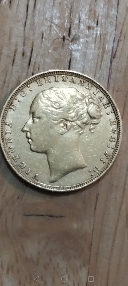 English gold coin 1880 - 2