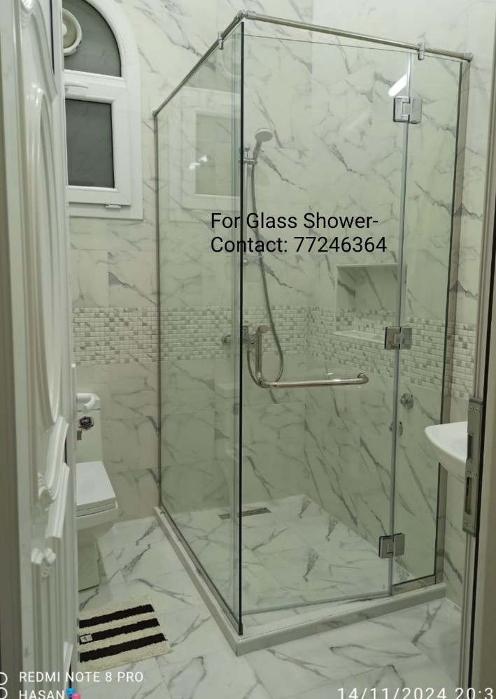 Stylish Shower-Glass Installation - 14