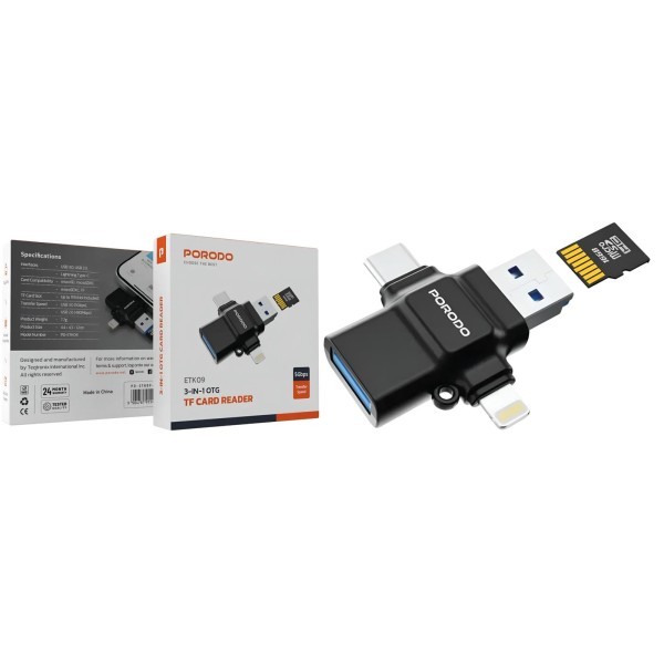 4-in-1 Adapter with TF Card Reade - 1