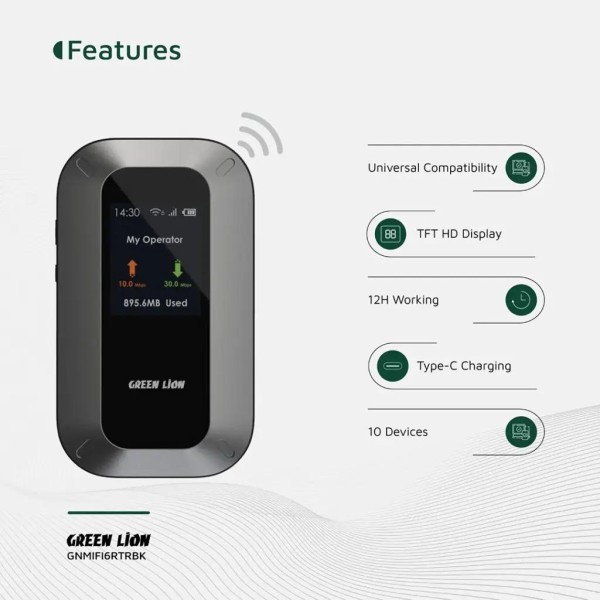 Green Lion Portable MiFi Router - 2