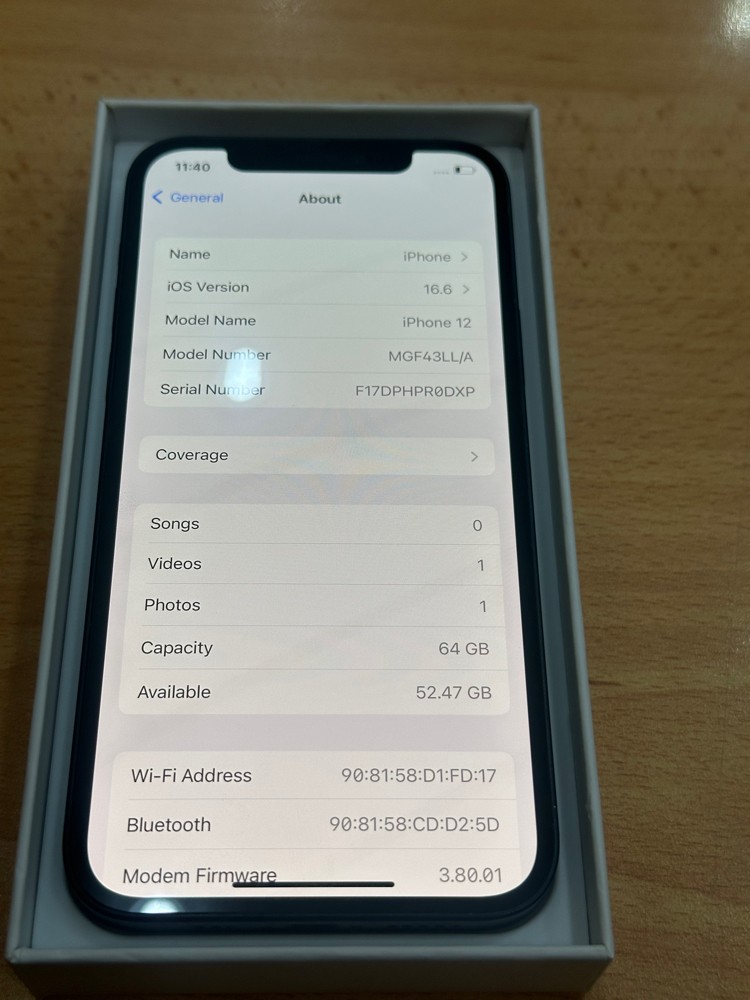 i phone 12 64GB - 6