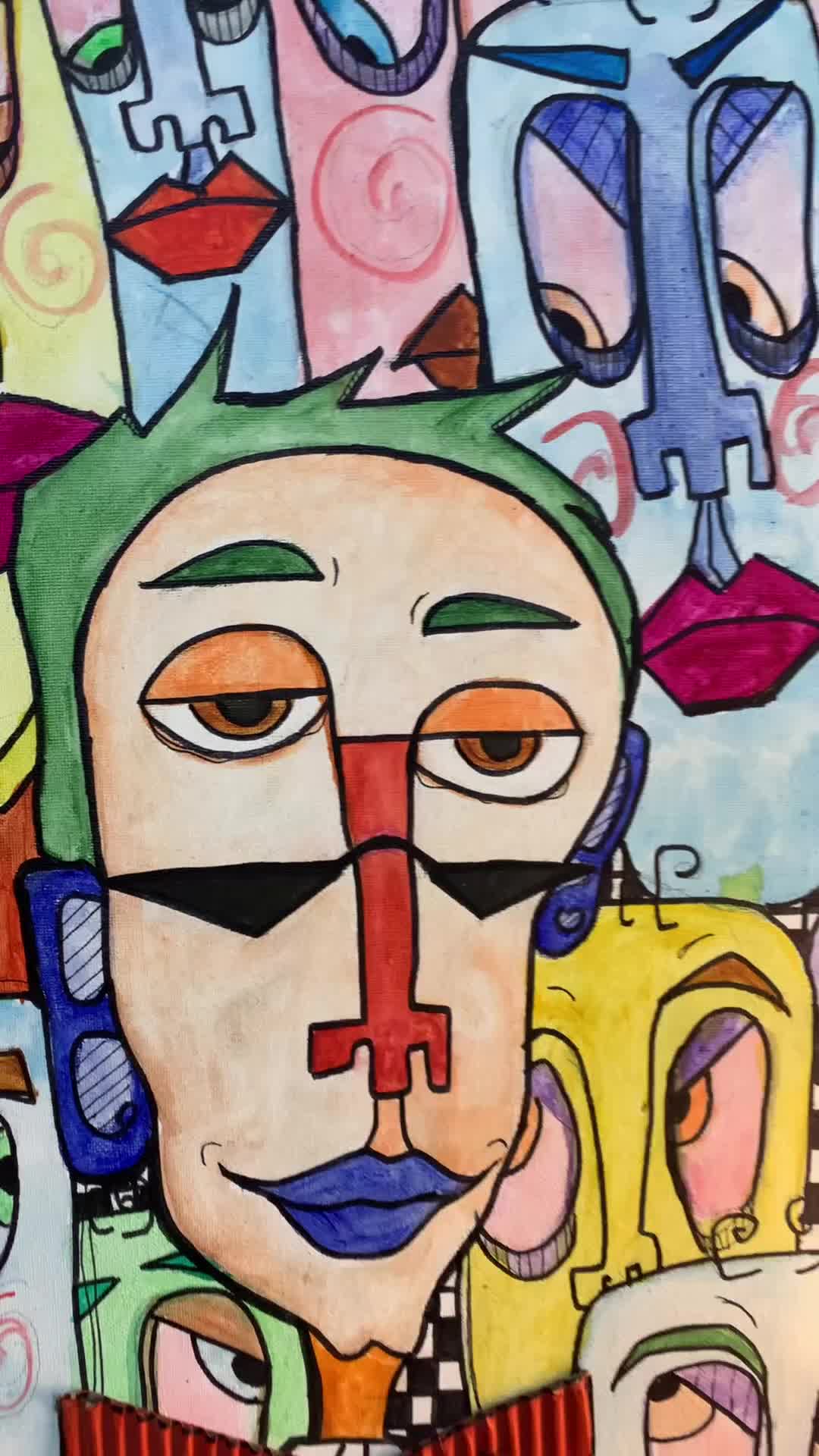 water colour canvas /art  - 3