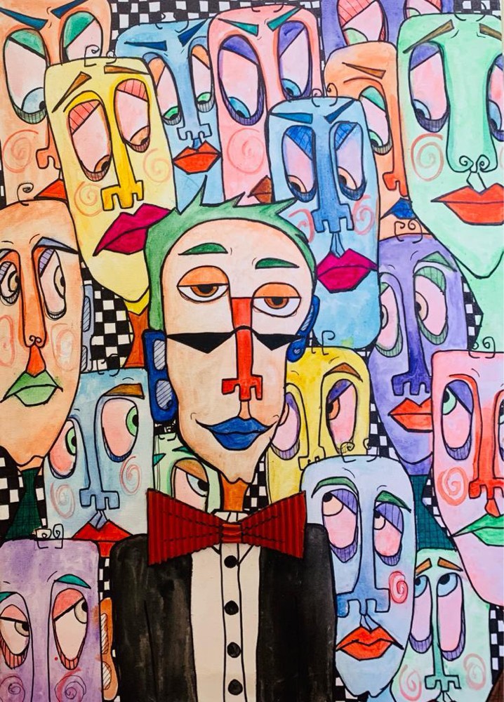 water colour canvas /art  - 2