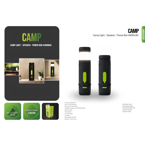 Goui Camp Speaker,Light&Powerbank - 2
