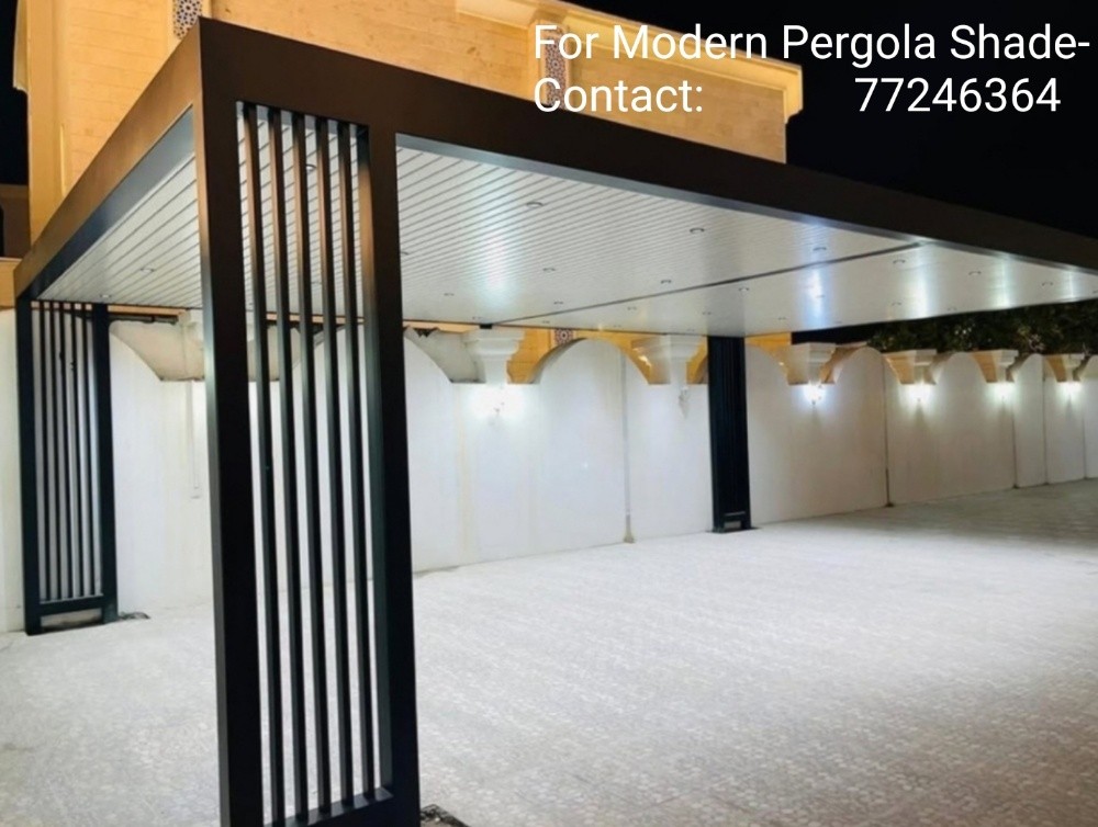 Stylish Pergola & Steel Carshade. - 2