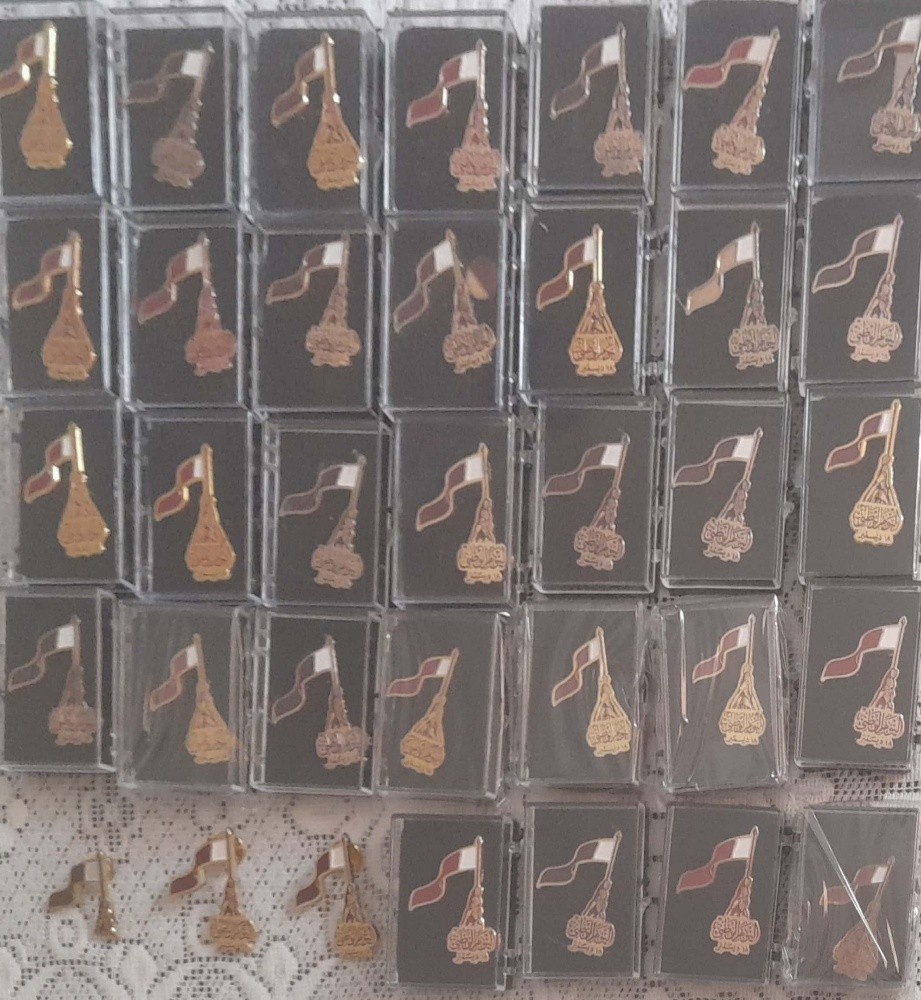 35 National Day logo pins - 2