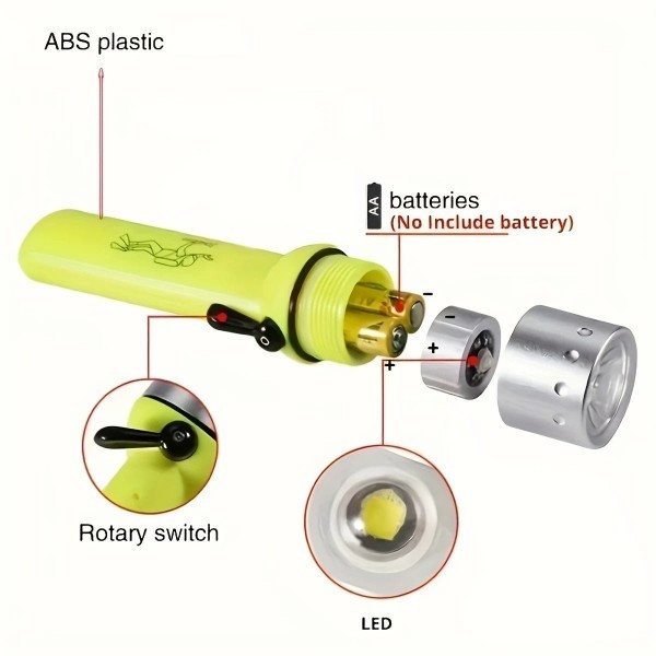 Super Bright LED Diving Flashligh - 2