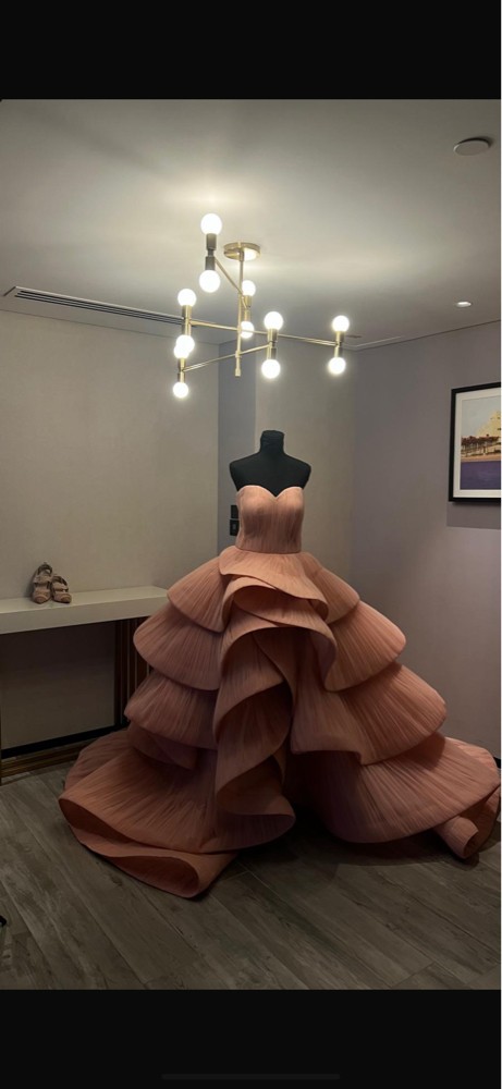 engagement dress pink M/L - 1