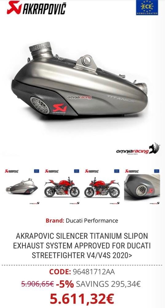 Ducati streetfighter exhust - 3