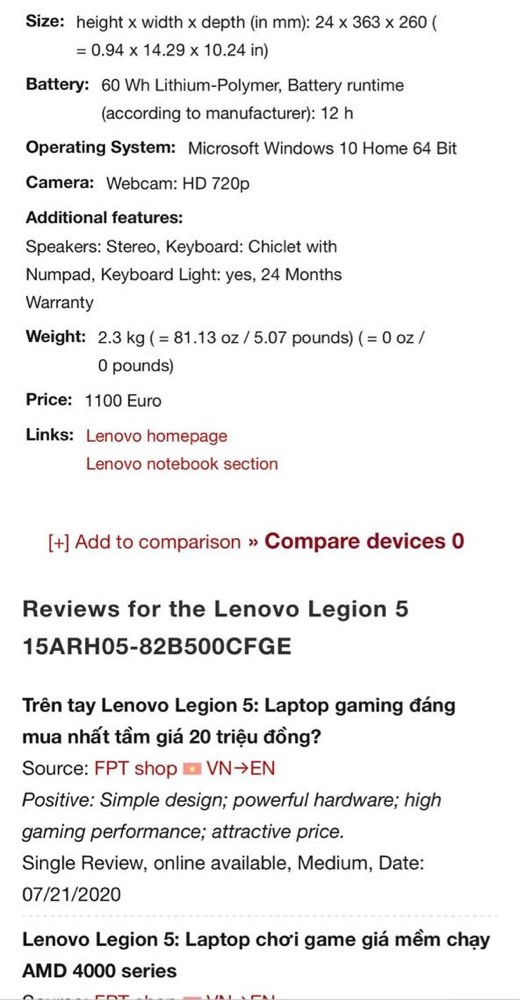 Lenovo Legion 5 - 9
