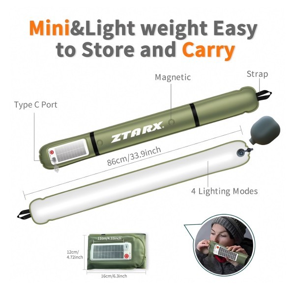 Inflatable USB Rechargeable Light - 5