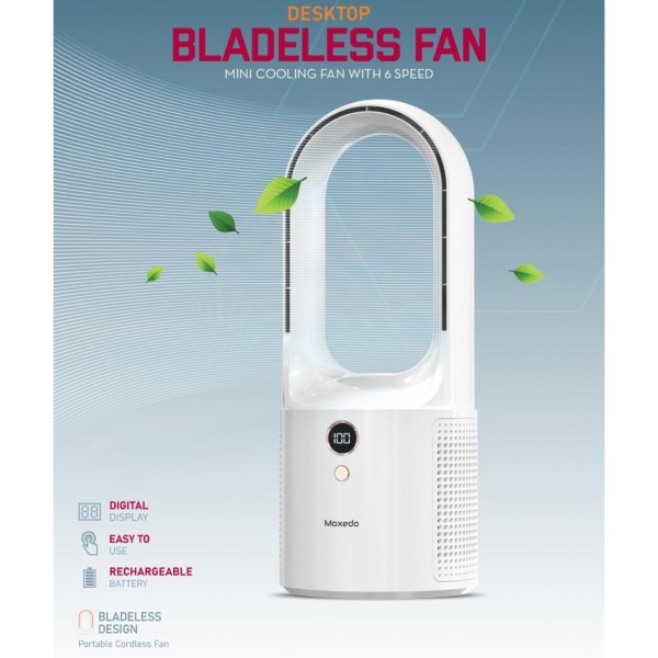 Moxedo Bladeless Desktop Fan - 2