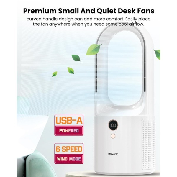 Moxedo Bladeless Desktop Fan - 4