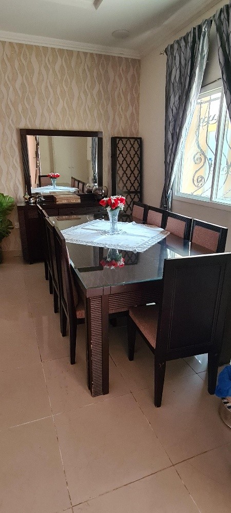 dinning table with cabinet stand - 7