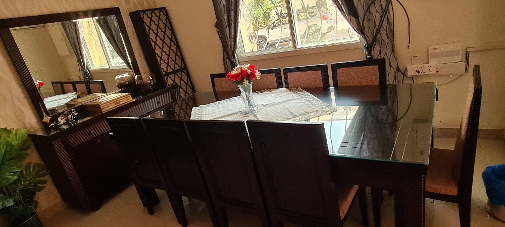 dinning table with cabinet stand - 6