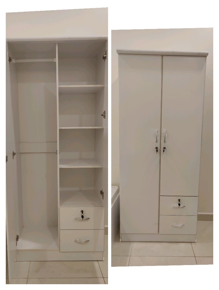 single bed and cabinet - 1