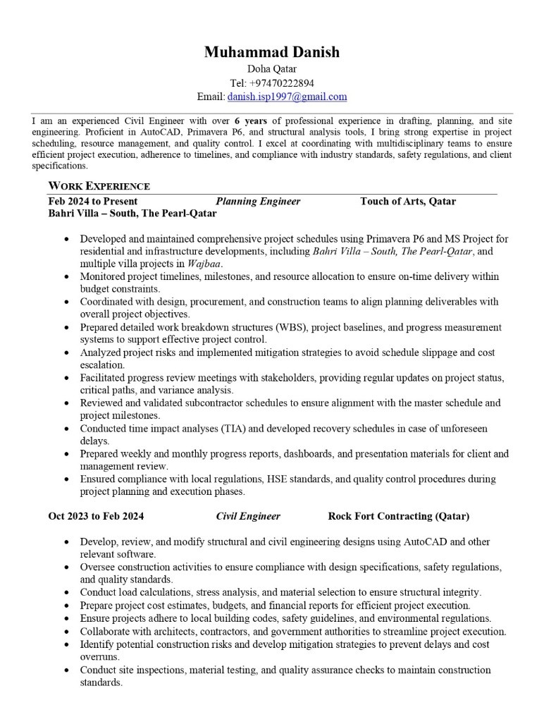 Planning/Civil Engineer - 1