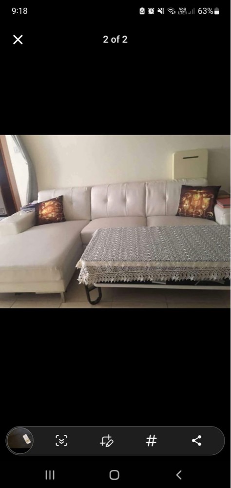 Leather sofa from Home Center - 1
