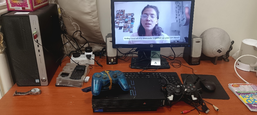 Computer, playstation2 with games - 2