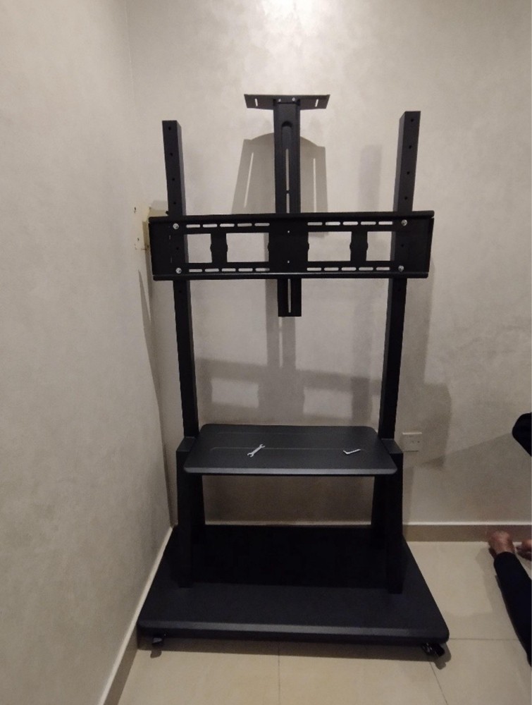 Big tv stand with wheels - 1