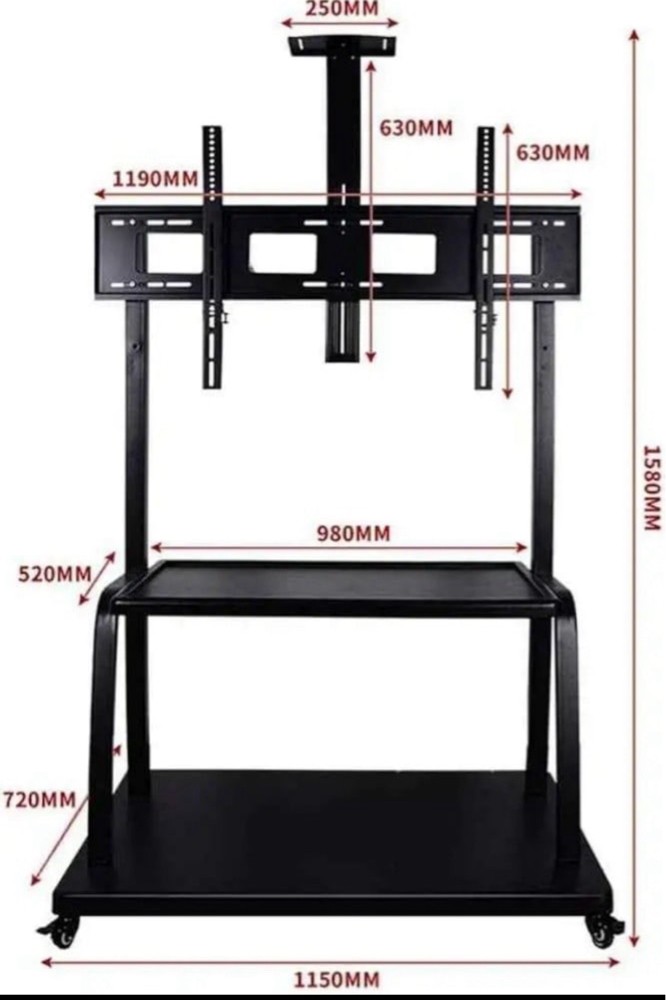 Big tv stand with wheels - 2