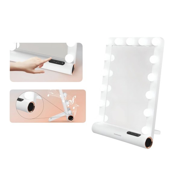 Lighted Mirror &Bluetooth Speaker - 1