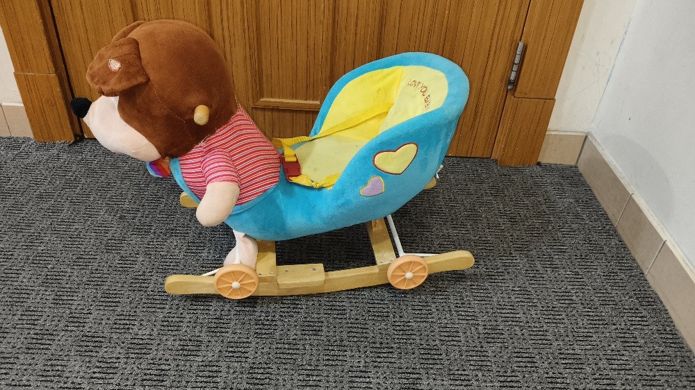 a plush rocking animal for toddle - 1