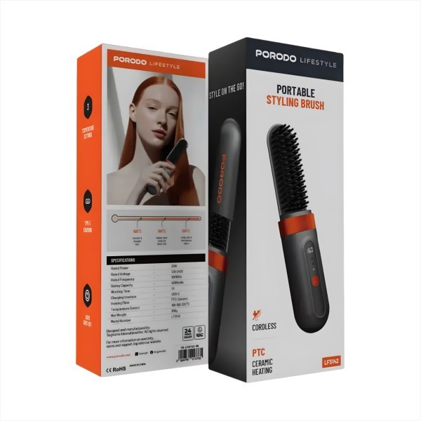 Porodo Heated Styling Brush - 4