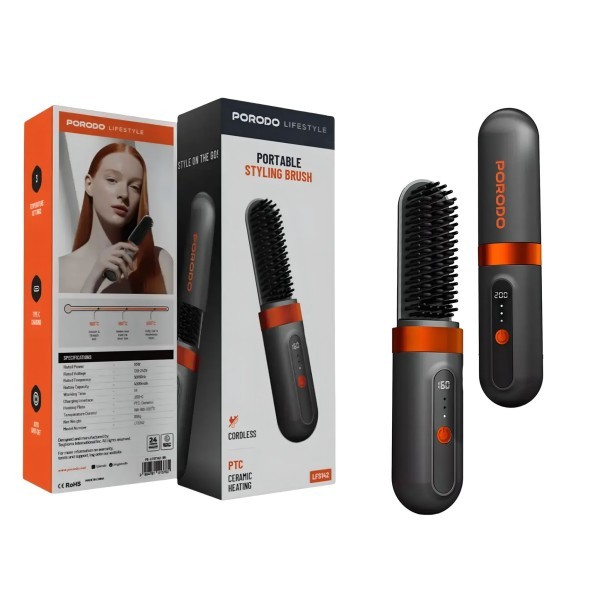 Porodo Heated Styling Brush - 1