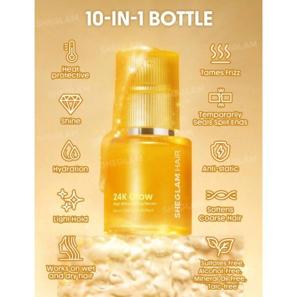 SHEGLAM 24K Hair Serum - 2