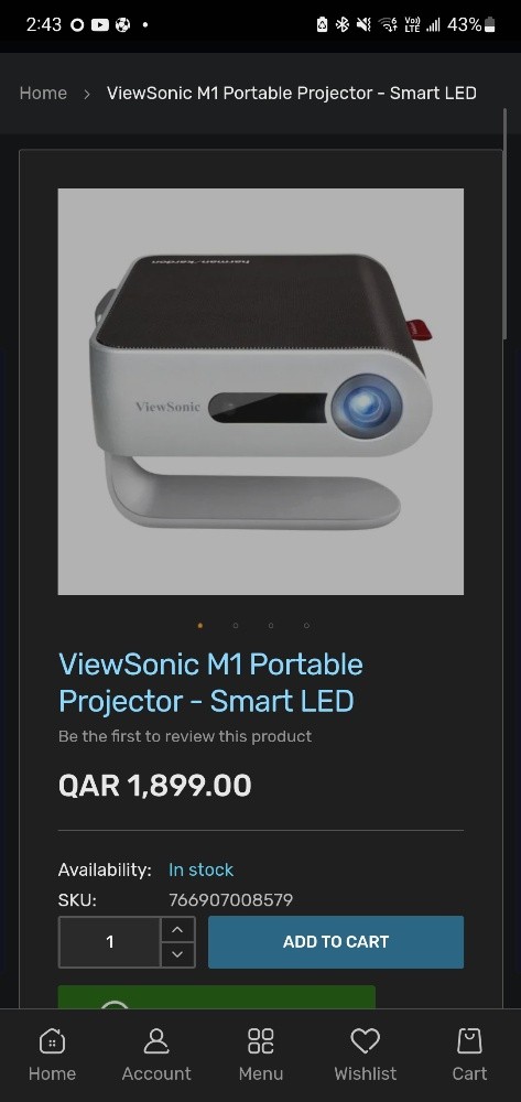 ViewSonic M1 LED Portable Project - 1