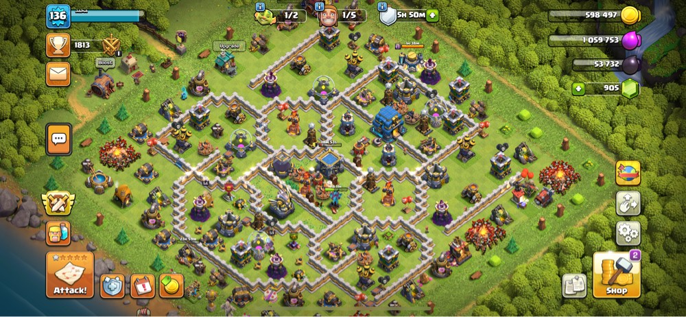 clash pf clans village  - 1