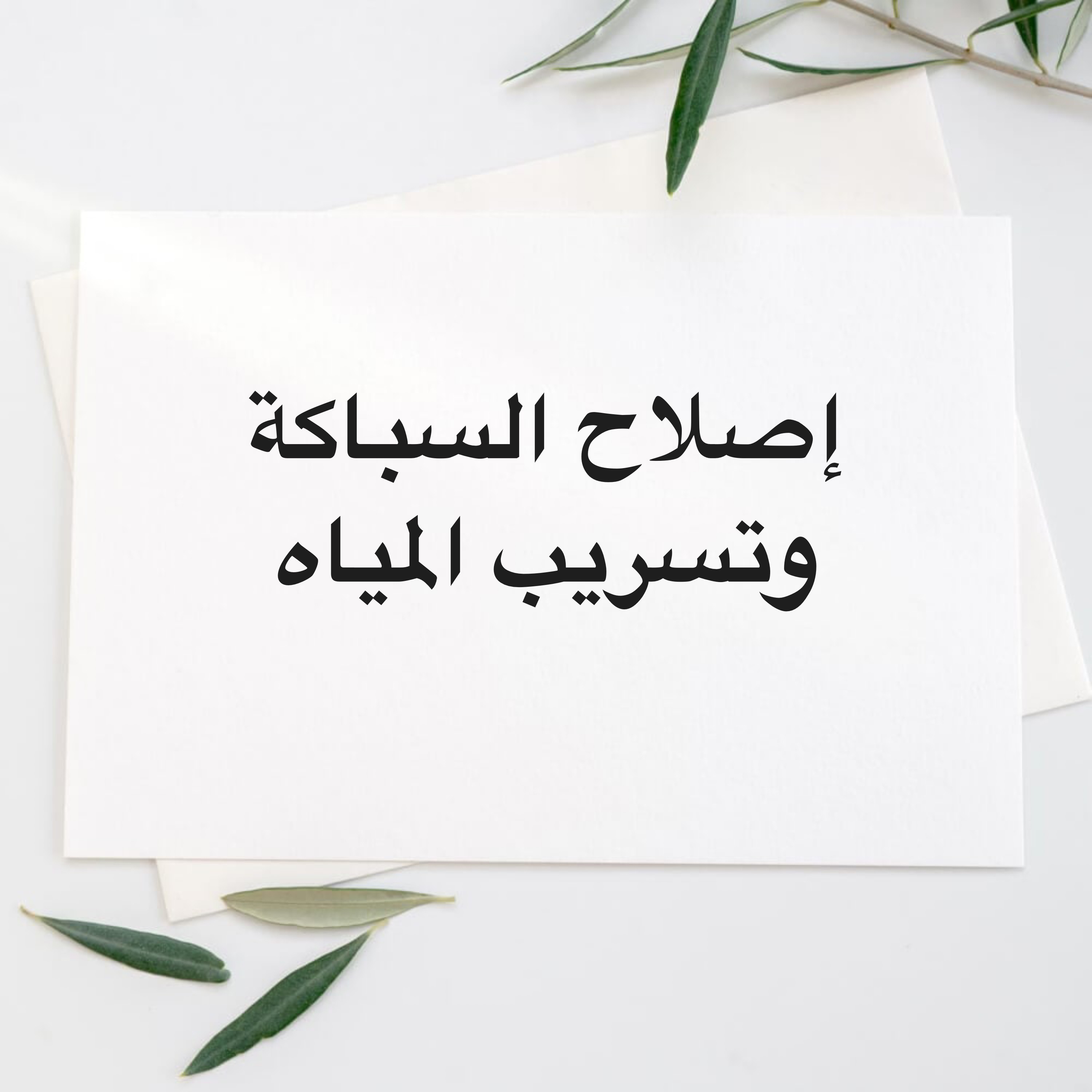 إصلاح السباكة وتسريب المياه - 1