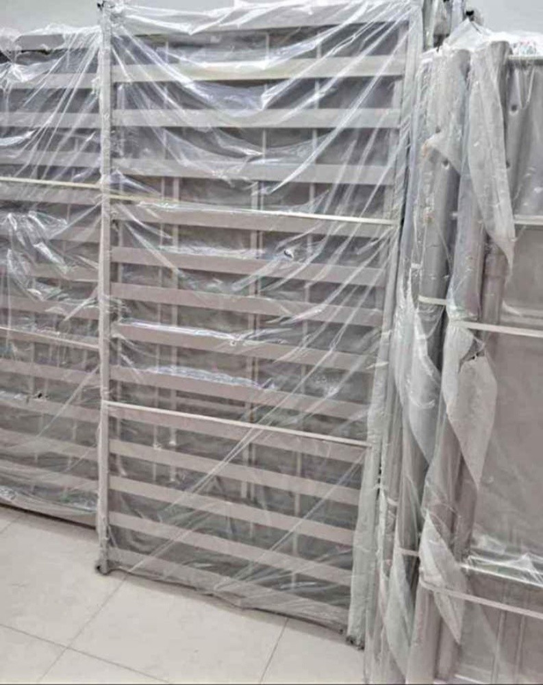 metal silver double bunk bed - 2