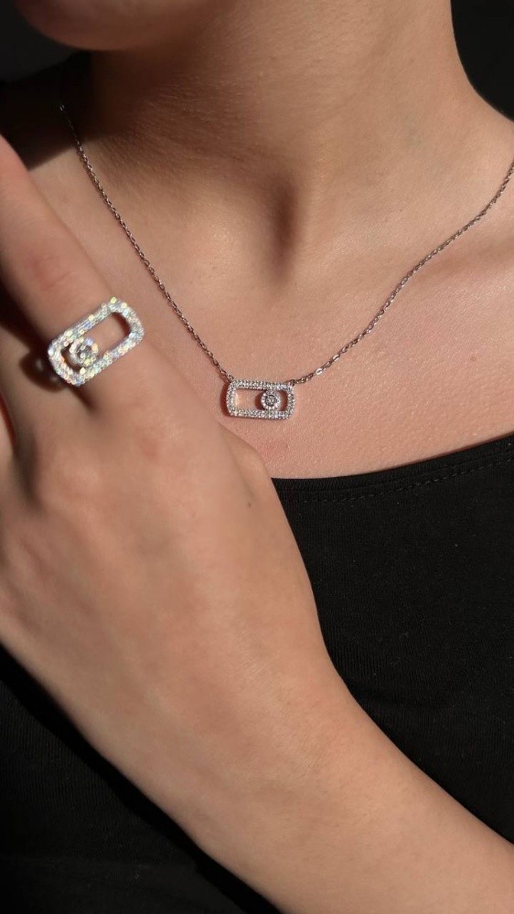 Messika So Move Pave Necklace - 1