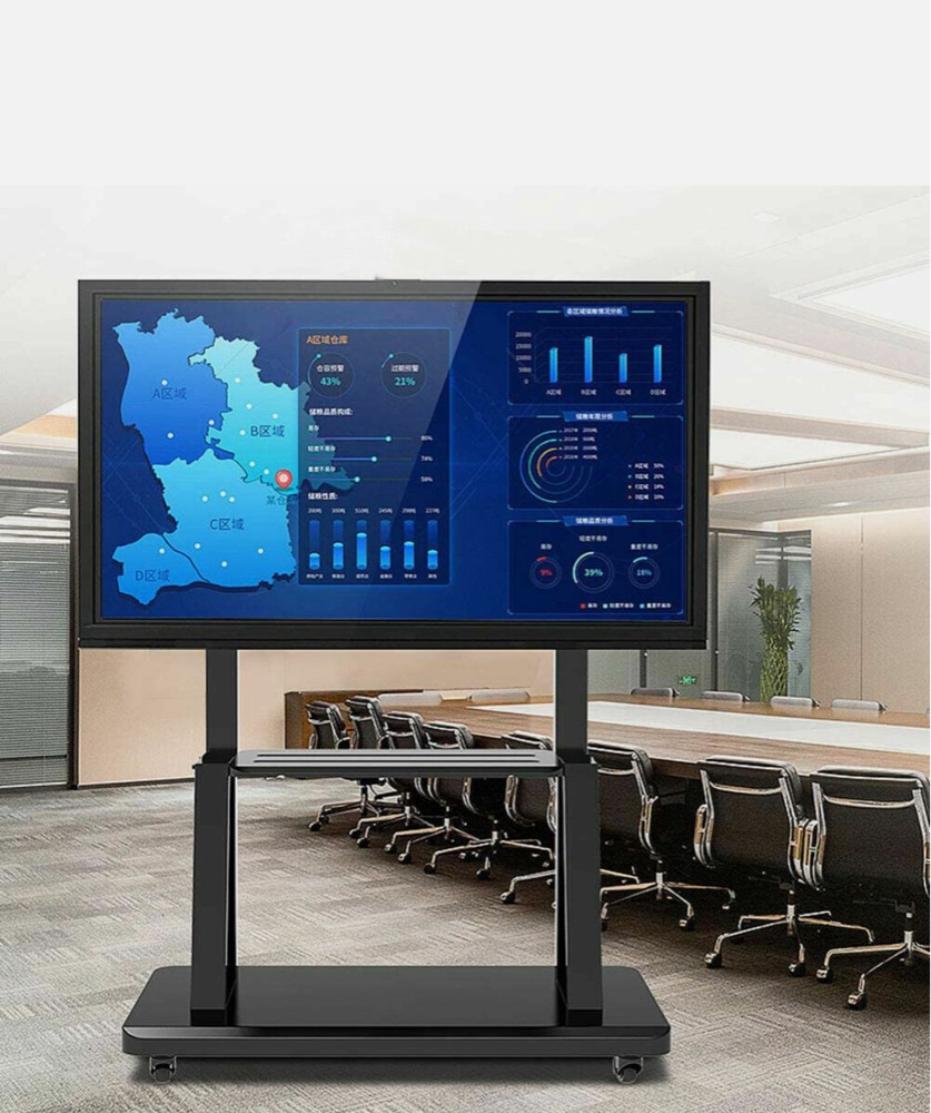 Tv stand with wheels big  - 2