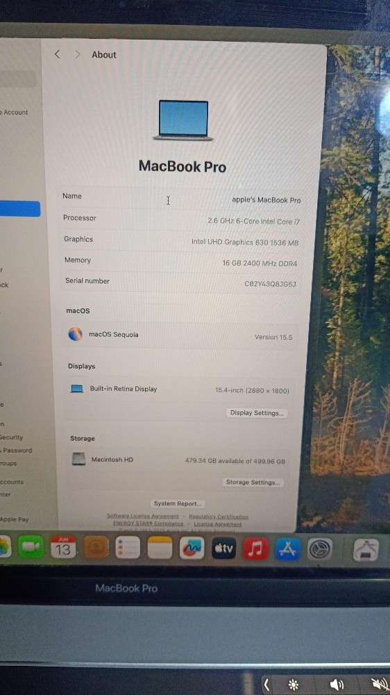 MacBook Pro A1990 2019 i9 Process - 5