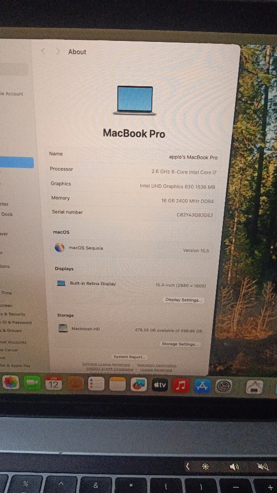 MacBook Pro A1990 2019 i9 Process - 12